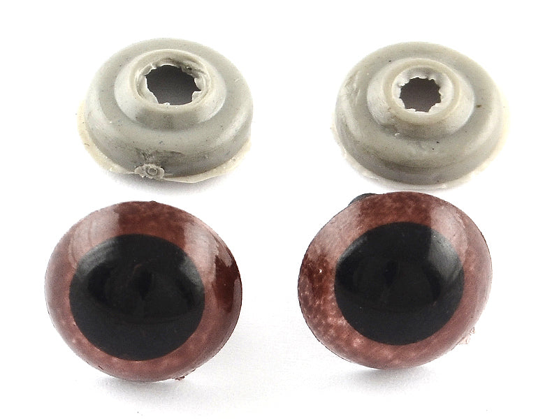 Achat 10 paires d'yeux de sécurité à clipser pour peluches ou amigurumi - 16 mm