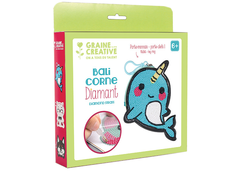 Achat Kit diamond mosaic - Porte-monnaie Balicorne