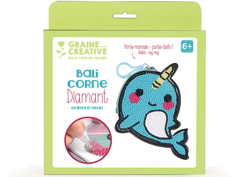 Achat Kit diamond mosaic - Porte-monnaie Balicorne