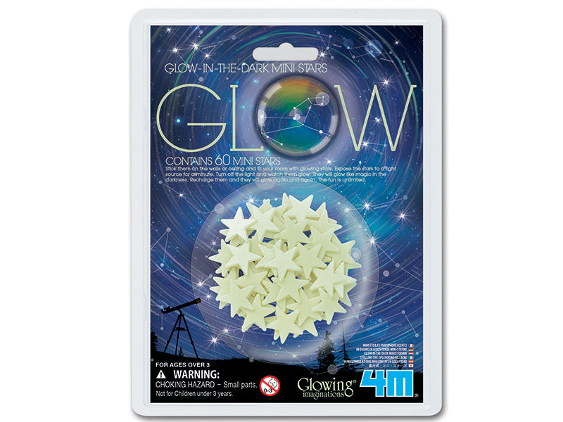 Achat Pack de 60 mini-étoiles phosphorescentes - 5cm