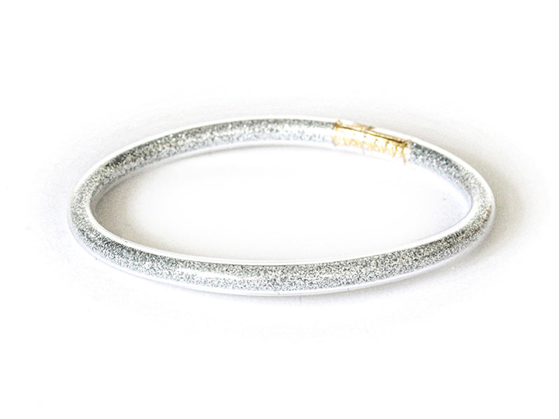 Achat Bracelet jonc bouddhiste fantaisie - argenté - fines paillettes