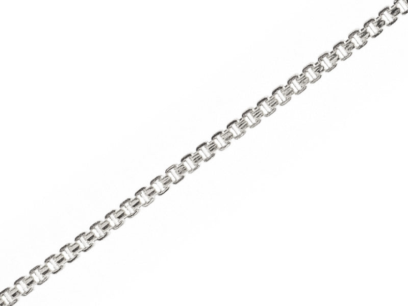 Achat Chaine vénitienne 1,2 mm - laiton flashé argent 925 - qualité premium