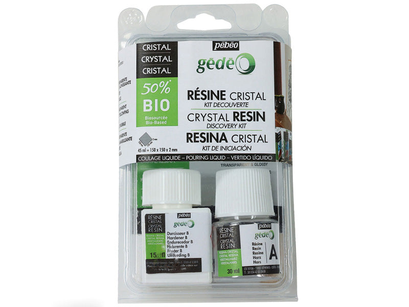 Achat Kit découverte résine cristal bio  – 45 mL