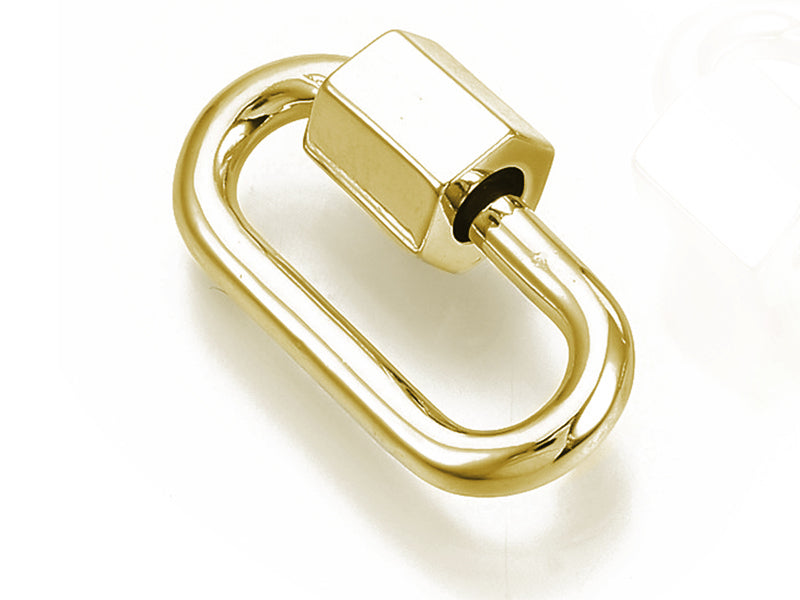 Achat Fermoir mousqueton à visser - 20 x 11 mm - doré
