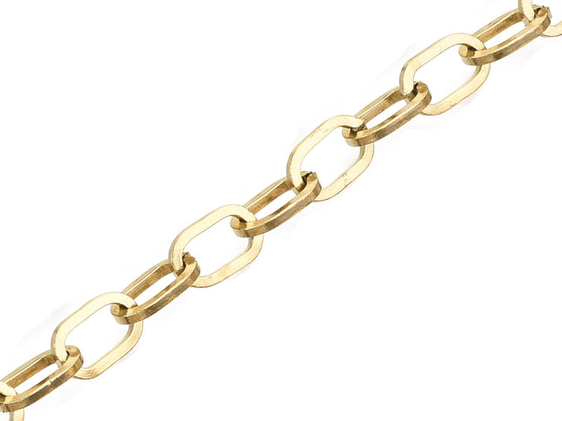 Achat Chaîne en acier inoxydable 304 - 6,6  x 4 mm -  doré à l'or fin 18 K x 20 cm