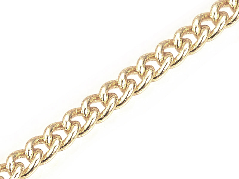Achat Chaine gourmette 2,5 x 2 mm - doré à l'or fin 18 K x 20 cm