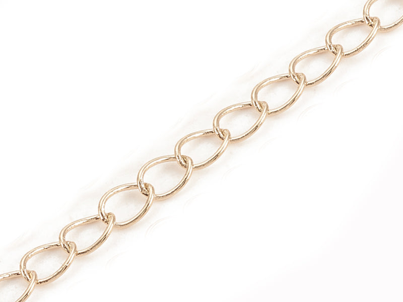 Achat Chaîne gourmette 5 x 3,5 mm - doré à l'or fin 18 K x 20 cm