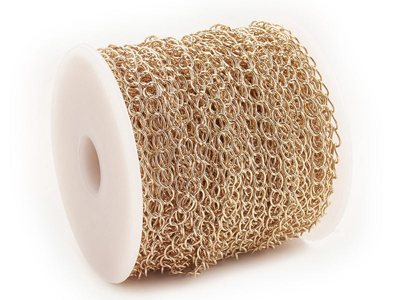 achat Chaîne gourmette 5 x 3,5 mm - doré à l'or fin 18 K x 20 cm