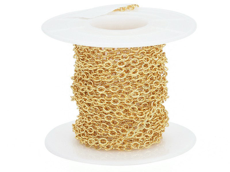 achat Chaîne ovale texturée 2,5 x 3,5 mm - doré à l'or fin 18 K x 20 cm