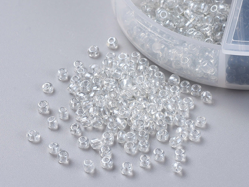 Achat Boite de 60 grammes de perles de rocailles 3mm - Mix noir et blanc
