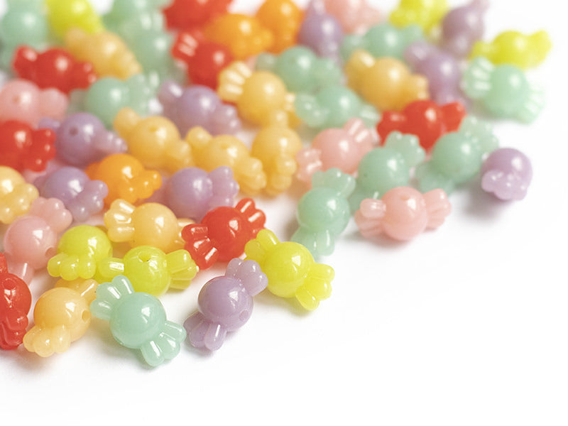 Achat 50 perles bonbons - transclucides