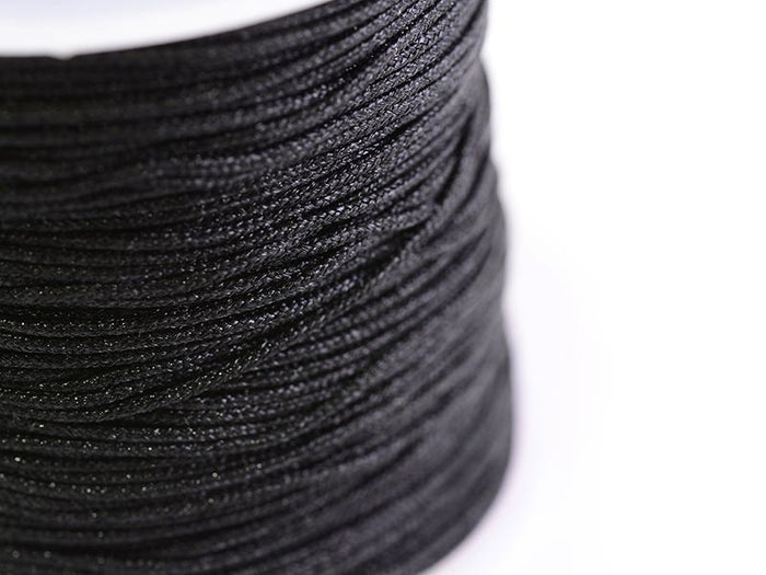 Achat 1 m de fil de jade / fil nylon tressé 1 mm - noir