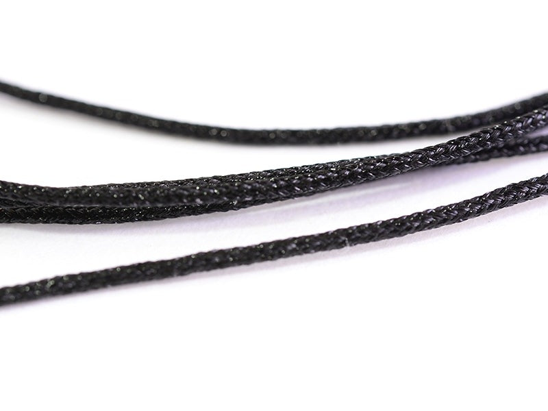 achat 1 m de fil de jade / fil nylon tressé 1 mm - noir