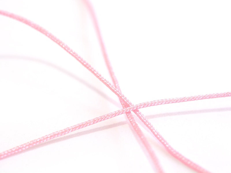 achat 1 m de fil de jade / fil nylon tressé 1 mm - rose pale