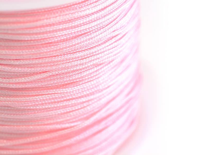 Achat 1 m de fil de jade / fil nylon tressé 1 mm - rose pale