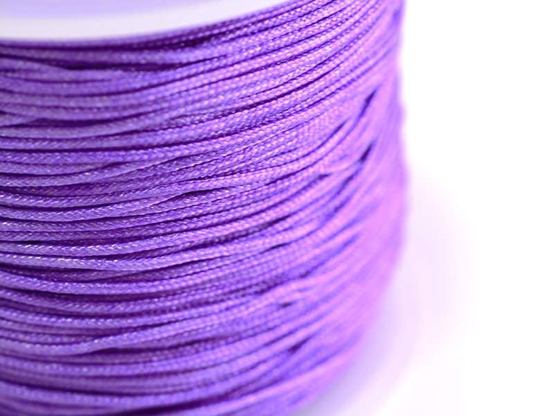 Achat 1 m de fil de jade / fil nylon tressé 1 mm - mauve