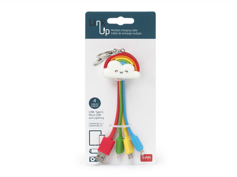 Achat Câble multi chargeurs - Arc-en-ciel