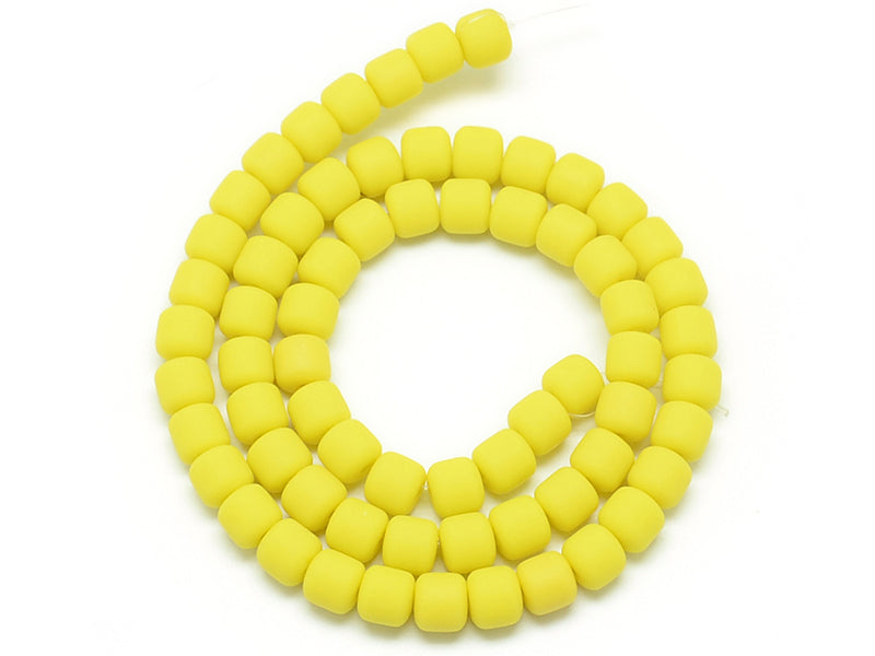 Achat Boite de perles tubes Heishi 6 mm - jaune citron