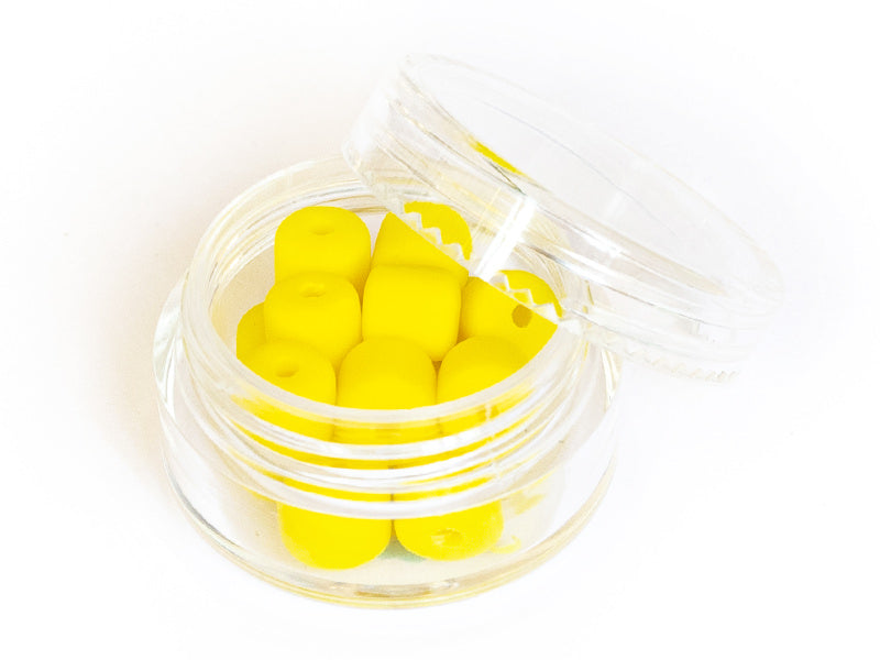 Achat Boite de perles tubes Heishi 6 mm - jaune citron