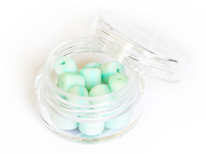 Achat Boite de perles tubes Heishi 6 mm - bleu pâle