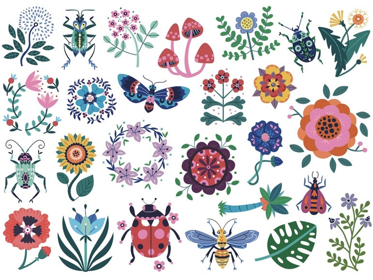 achat Mes P'Tits Tattoos - Fleurs