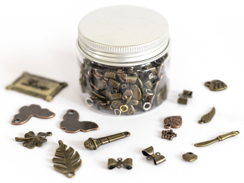 Achat Pot de 80 grammes - mix de breloques cuivre et bronze