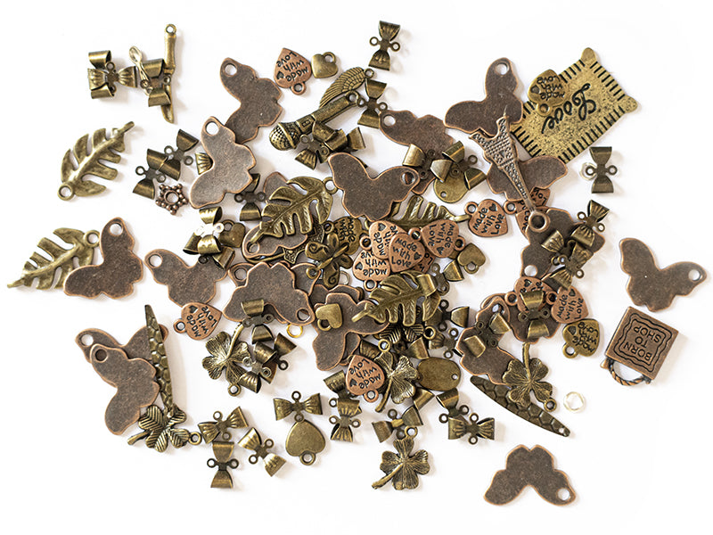 Achat Pot de 80 grammes - mix de breloques cuivre et bronze