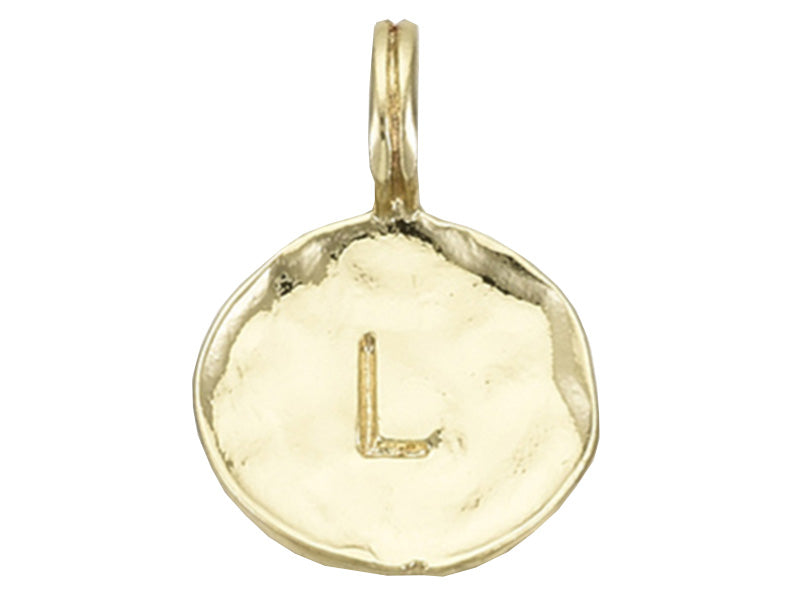 Achat Breloque ronde dorée à l'or fin 18K – L