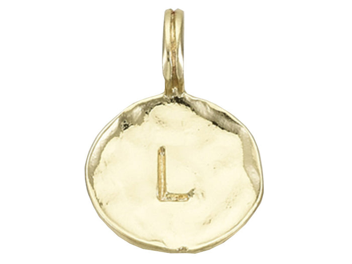 Achat Breloque ronde dorée à l'or fin 18K – L