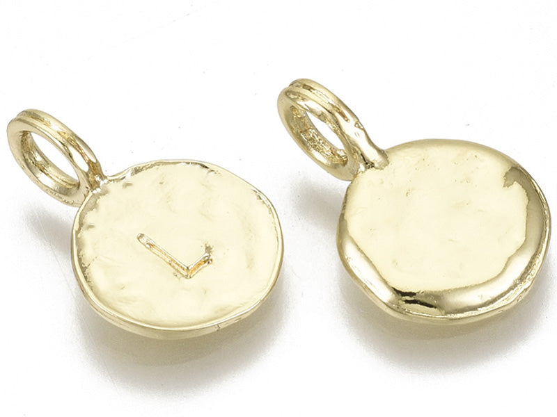 achat Breloque ronde dorée à l'or fin 18K – L
