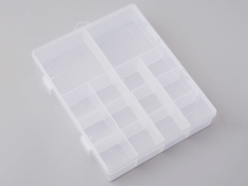 Achat Boite de rangement pour perles - 14 compartiments - 21 x 17 x 4 cm