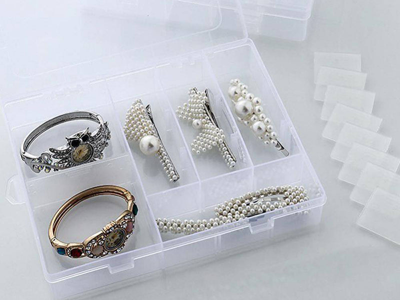 achat Boite de rangement pour perles - 14 compartiments - 21 x 17 x 4 cm