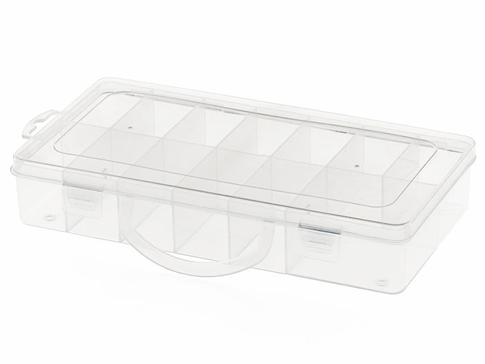 Achat Boite de rangement pour perles - 13 compartiments - 23,5 x 12 x 4,1 cm