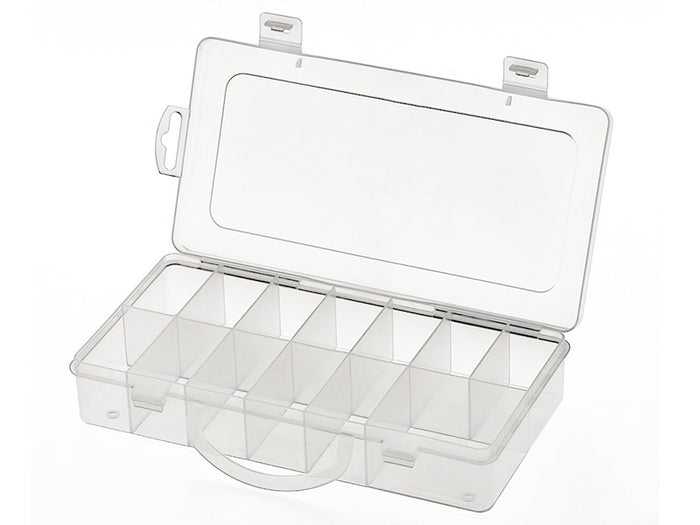 Achat Boite de rangement pour perles - 13 compartiments - 23,5 x 12 x 4,1 cm