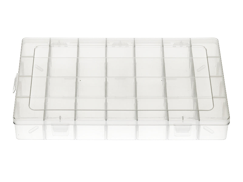 Acheter Boite de rangement pour perles - casiers ajustables - 28 compartiments - 21 x 17 x 4 cm - 13,99 € en ligne sur La Pet...