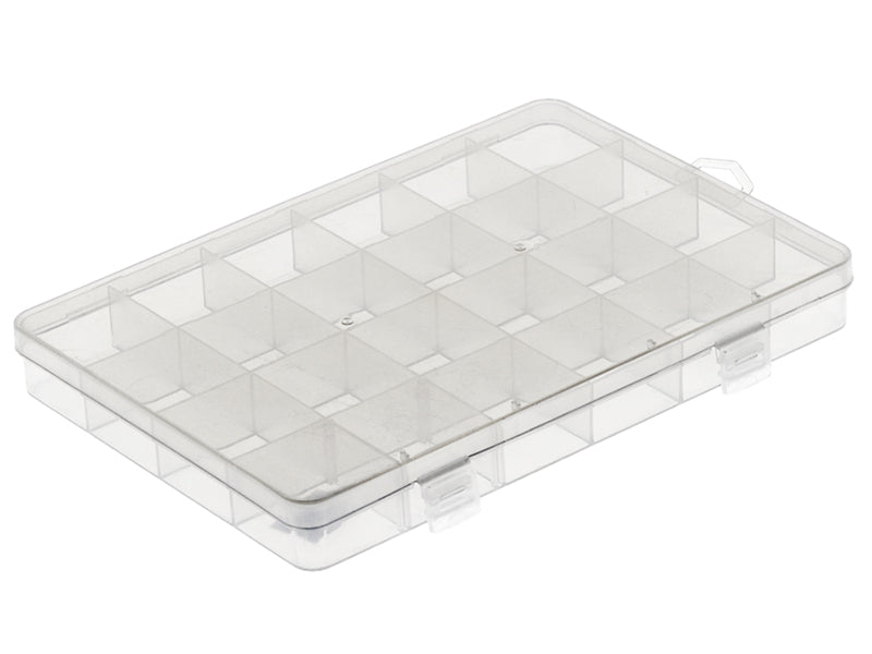 achat Boite de rangement pour perles - 24 compartiments - 19 x 13,5 x 2,2 cm