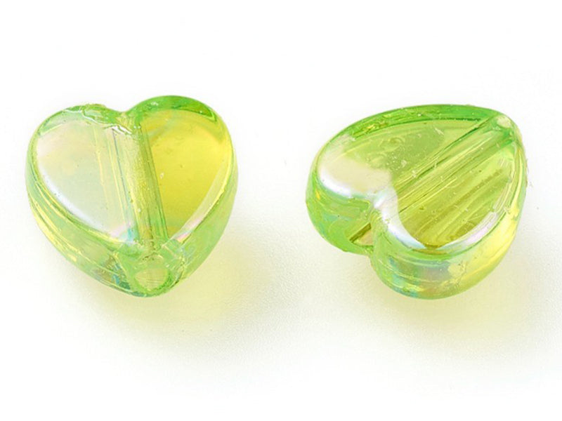 achat Boite d'assortiment de perles en plastique en forme de cœur - 8 couleurs