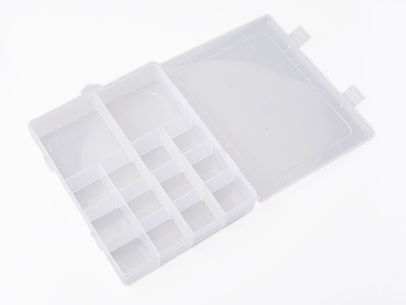 achat Boite de rangement pour perles - 14 compartiments - 21 x 17 x 4 cm