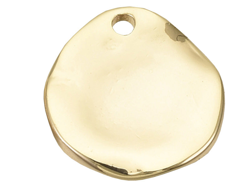 Achat Breloque martelée dorée à l'or fin 18K – Oiseau