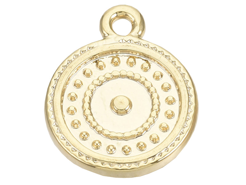 Achat Breloque dorée à l'or fin 18 K – Cercles pointillés