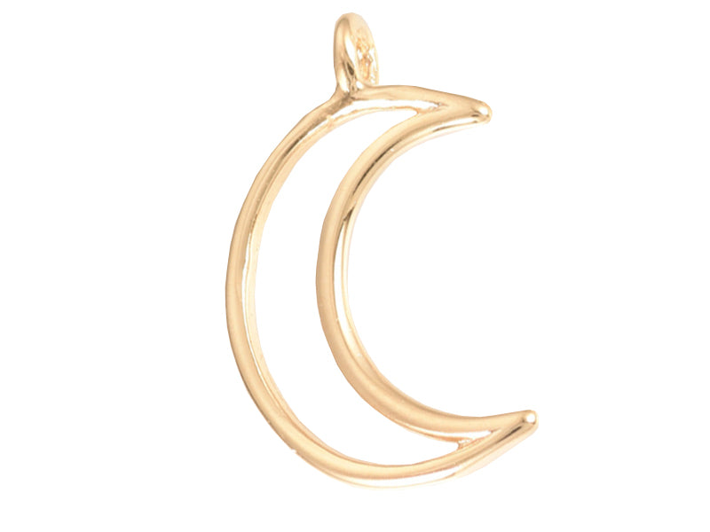 Achat Breloque dorée à l'or fin 18 K – Lune évidée
