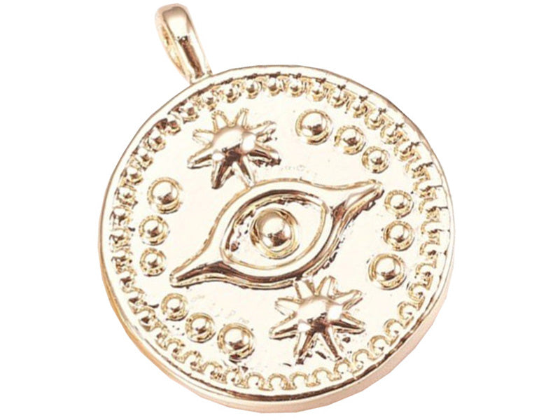 Achat Pendentif doré à l'or fin 18K – Oeil talisman