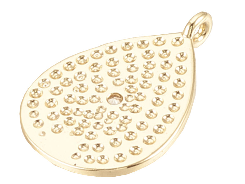Achat Breloque dorée à l'or fin 18 K – Goutte scintillante
