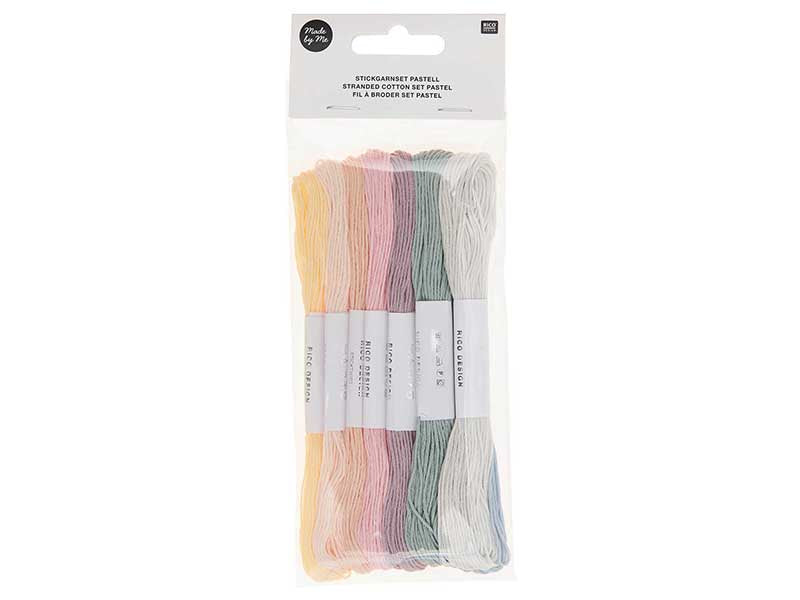 Achat Lot de 10 Fils à broder – Set pastel