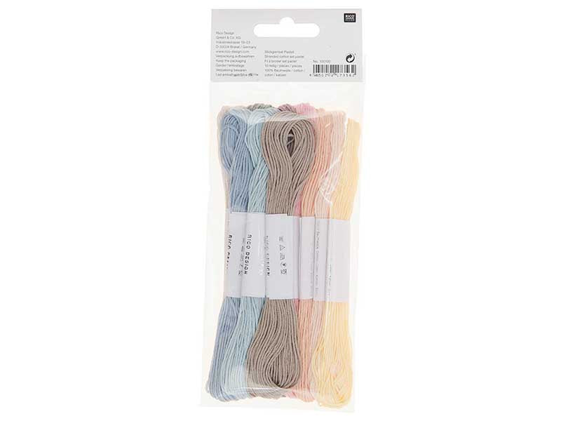 achat Lot de 10 Fils à broder – Set pastel