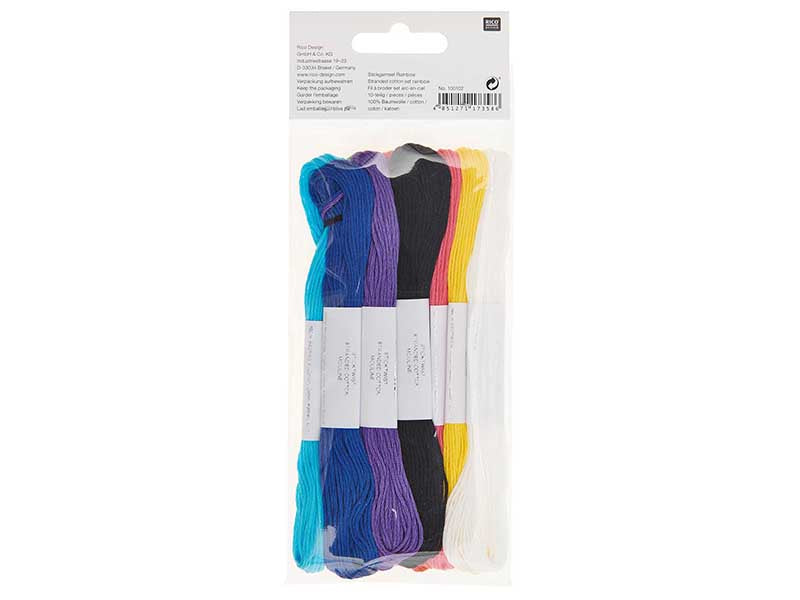 achat Lot de 10 Fils à broder – Set arc-en-ciel