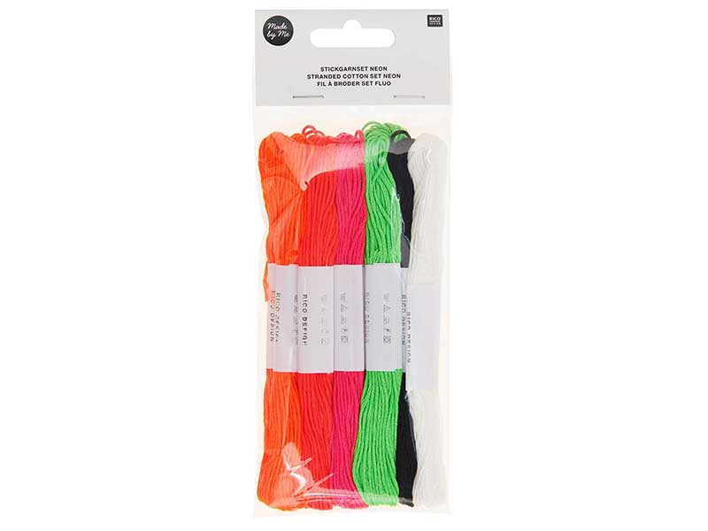 Achat Lot de 10 Fils à broder – Set fluo