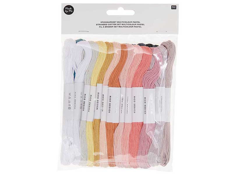Achat Lot de 24 Fils à broder – Set pastel