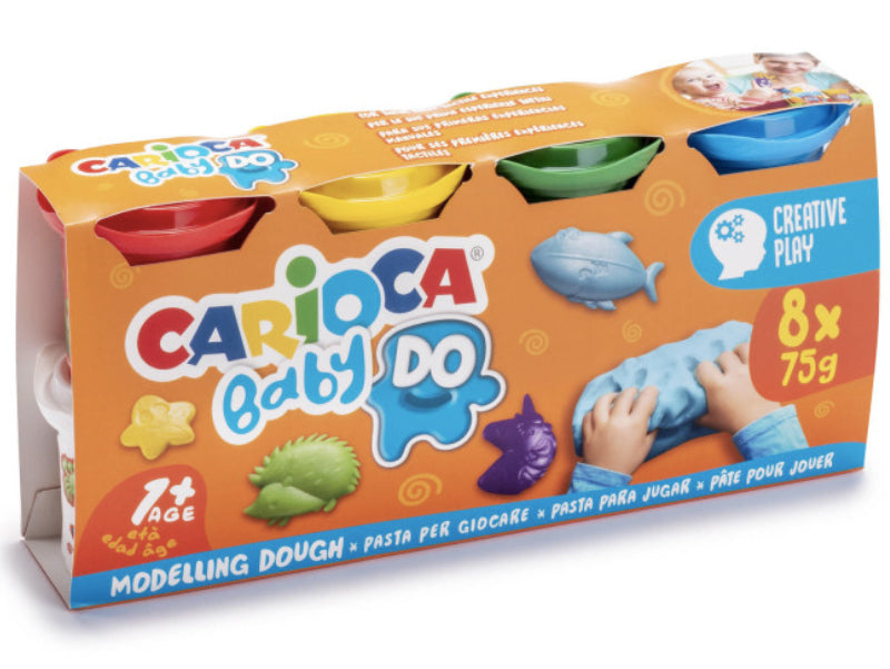 Achat 8 pots de pâte à modeler pour bébés et enfants - babydo
