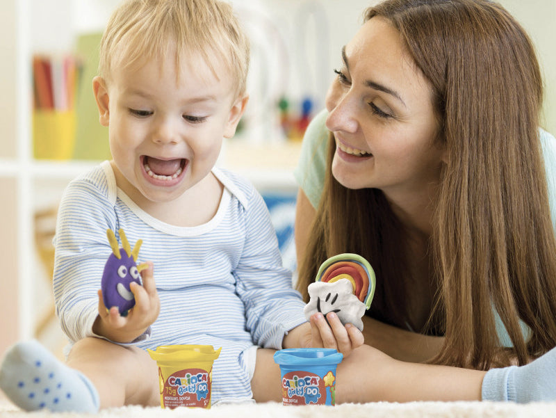 Achat 3 pots de pâte à modeler pour bébés et enfants - babydo